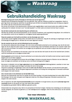 Gebruikshandleiding waskraag